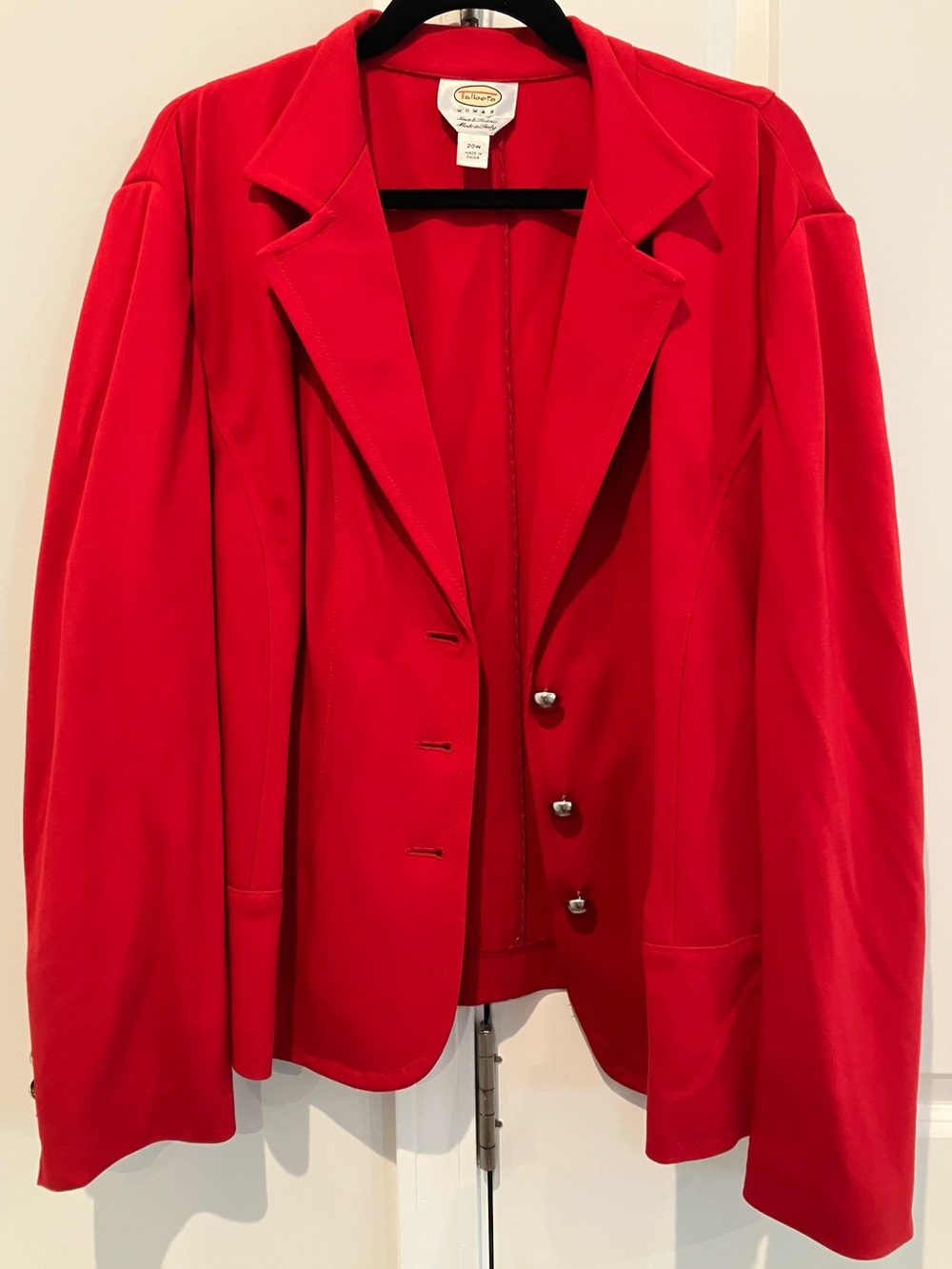 Talbots Woman Stretch Red blazer size 20 W